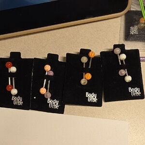 Body Vibe Multicolor Barbell Earrings